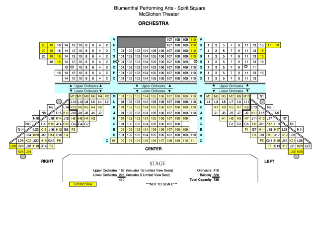 Blumenthal Theater Seating Chart